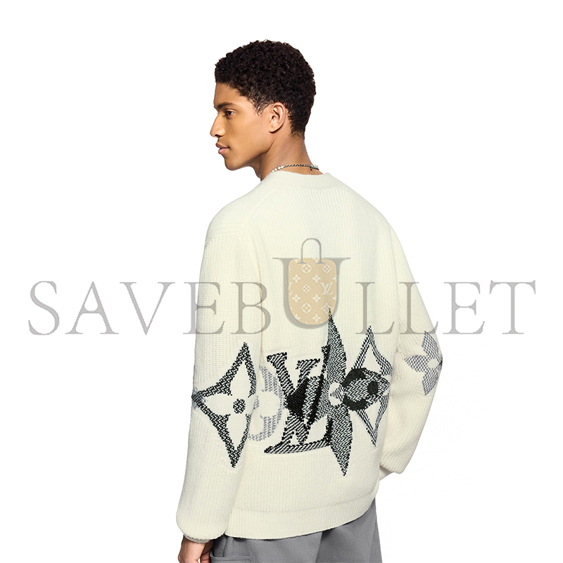 LOUIS VUITTON GRAPHIC KNITTED CARDIGAN 1AJBX7
